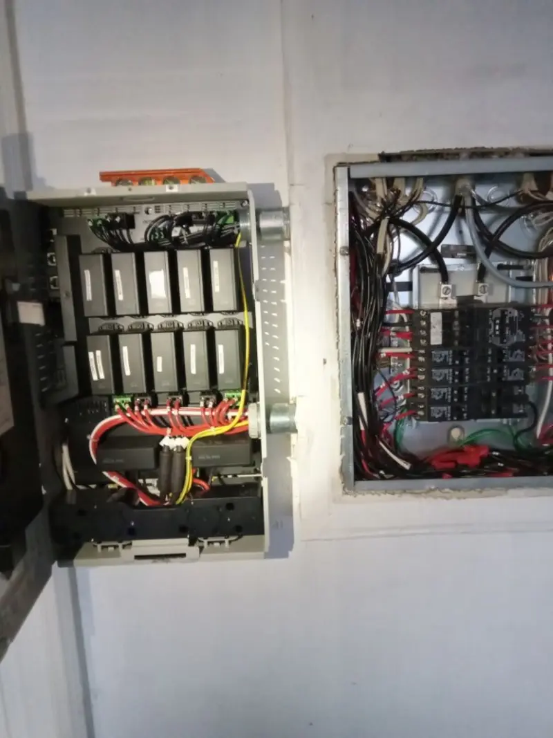 Electrical panel upgrade completed for Security Camera Wiring in Turlock